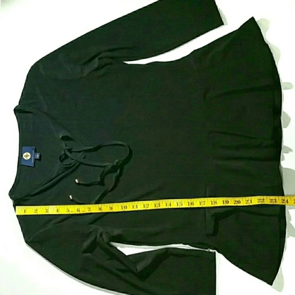 Adrienne Vittadini Small Jersey Peplum Top (B) - Picture 6 of 8